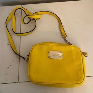 Michael Kors yellow Jet Mimi crossbody bag